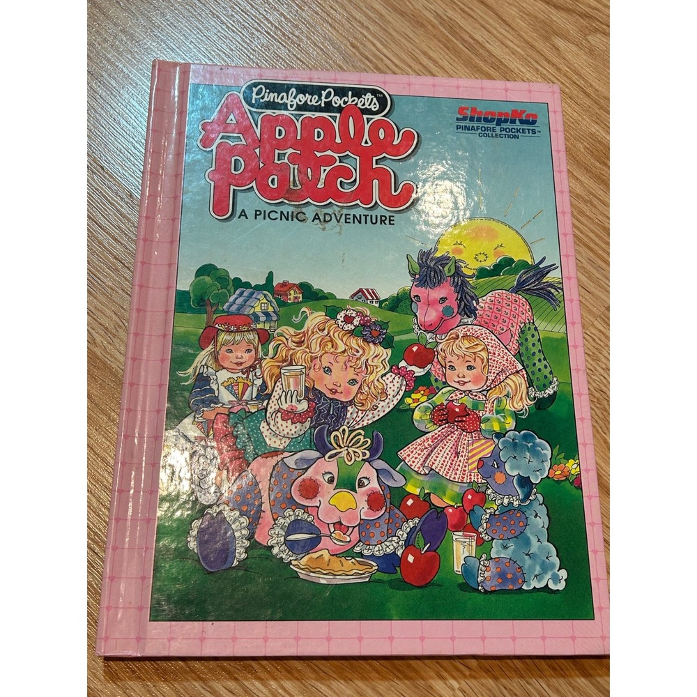 Vintage Pinafore Pockets Apple Patch A Picnic Adventure ShopKo Hardcover 1992